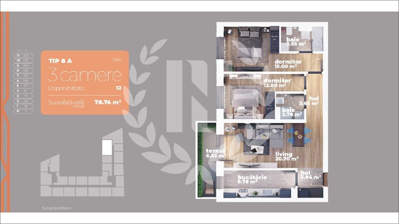 Titan, apartament 3 camere, direct dezvoltator, preturi promo.